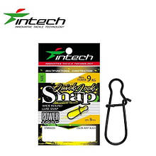 Застібка Intech Quick lock Snap Matt black (9 шт) #0