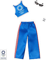 Одежда для кукол Барби Barbie Clothes: Olympic Games Tokyo 2020 Doll, Tank Top & Athleisure Pants GHX85