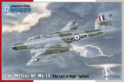 AW Meteor NF Mk.14 'The Last of Night Fighters. Збірна модель літака в масштабі 1/72. SPECIAL HOBBY SH72364, фото 1