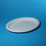 Паперові тарілки овальні 26 х 19 см 140 шт Чинет білі, фото 2