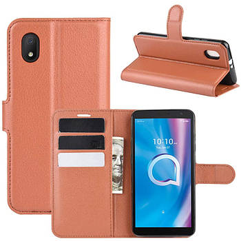 Чохол-книжка Litchie Wallet для Alcatel 1B (5002H) Brown