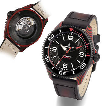 Чоловічий годинник Steinhart Ocean 2 premium Carbon Red 103-1195