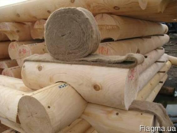 Межвенцовый утеплитель для деревянного дома в ленте материал Лен шир.7 см длина 25 м - фото 4 - id-p1480693240