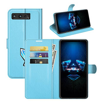 Чохол-книжка Litchie Wallet для Asus Rog Phone 5 Blue