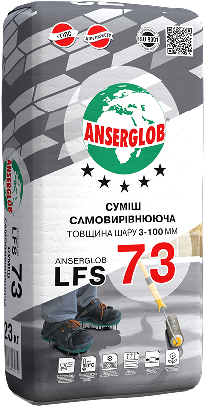 Суміш самовирівнююча цементно-гіпсова Anserglob LFS 73