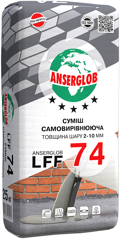 Суміш самовирівнююча фінішна Anserglob LFF 74