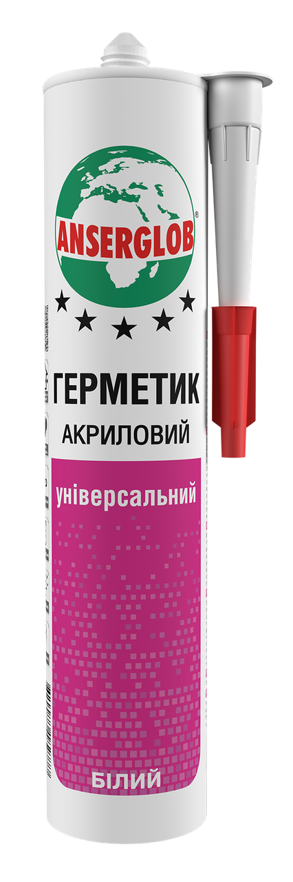 Герметик акриловий універсальний Anserglob білий