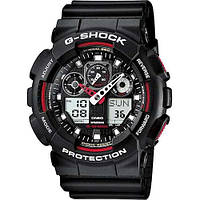 Наручные часы G-SHOCK GA-100B (Black Red) | Мужские наручные часы