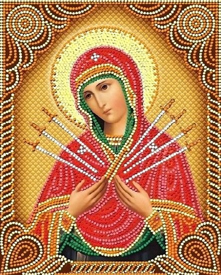 Картина мозаїка My Art Семистрільна (MRT-TN1017) 40 х 50 см (На підрамнику)