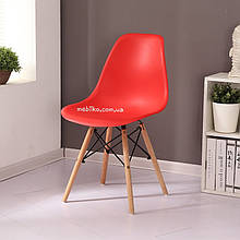 Обідній стілець AC-016W (Eames Chair) червоний пластик