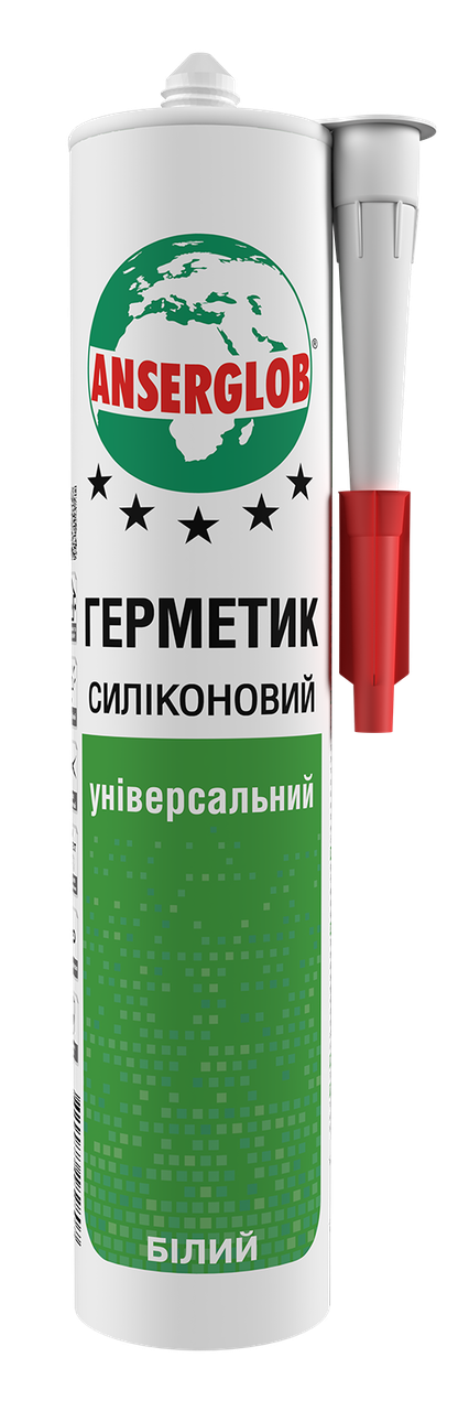 Герметик універсальний силіконовий Anserglob білий