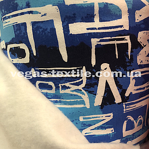 Тканина Тринитка начіс принт Букви Туреччина (ширина 1.8)