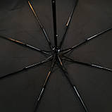 Парасоля ТОР Rain чоловіча чорная напівавтомат 8 спиць / Зонт мужской, фото 4