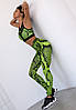 Лосини Bona Fide Bona Classic Cobra "Neon Green" XS зелені, фото 5