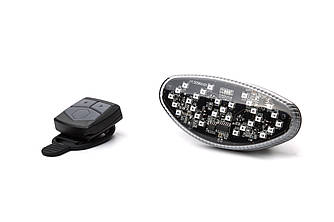 Заднє світло ONRIDE Wink з поворотом (800 mAh, Micro USB), пластикове