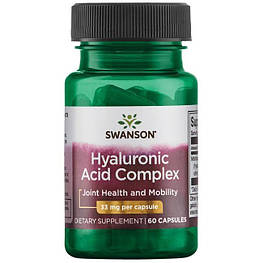 Hyaluronic Acid Complex 33 мг Swanson 60 капсул
