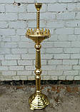 Підсвічник на 24 свічки з трубою на 2 конуса (латунний), фото 2