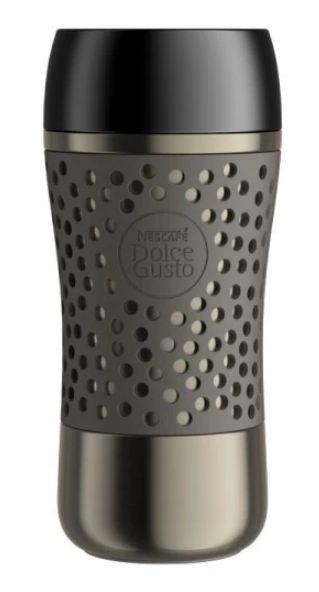 Чашка-термос Dolce GustoTRAVEL MUG Grey 310 мл (нержавіюча сталь - подвійні стінки), фото 1
