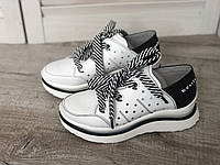 Шкіряні жіночі кросівки Carlo Pachini 4616/20 бел розміри 36-40, фото 1