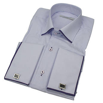 Бузкова чоловіча сорочка з оздобленням Negredo Z lilac-lilac01