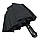 Чоловічий складний парасолька-напівавтомат Flagman з ручкою напівгак є антивітер Чорний (526-1), фото 5