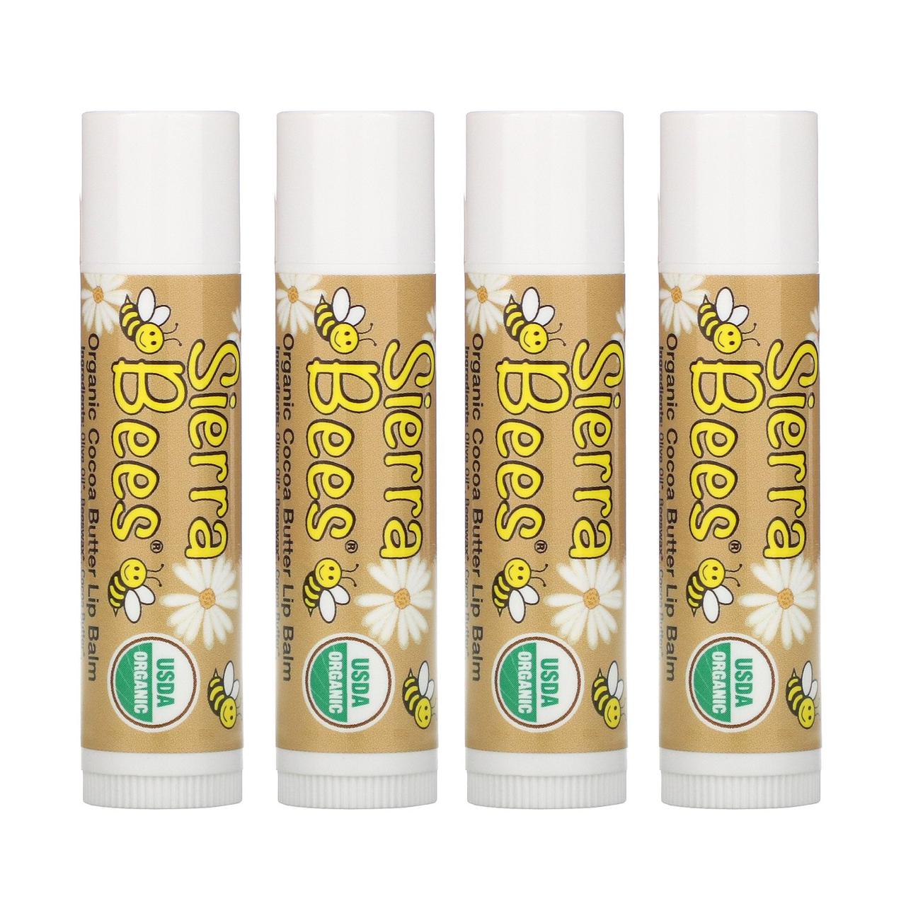 Sierra Bees, Органічний Бальзам для губ Какао-Мало, 1 шт. — 4,25 г