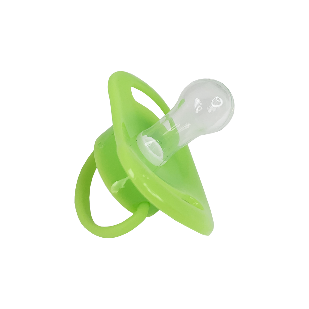 Соска силіконова з кришечкою (Зелена)