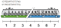 Клеммный терминал "N" 9х6+7х16мм², винтовой, АВВ