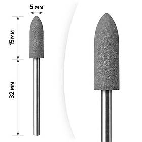 Полірувальник силіконовий Сірий Куля гострий 5 *15 MART