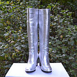 Замшеві чоботи на високих підборах, фото 3