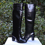 Замшеві чоботи на високих підборах, фото 2