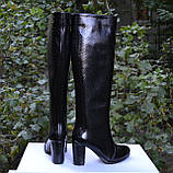 Замшеві чоботи на високих підборах, фото 4