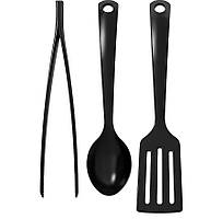 Набір кухонного приладдя 3 предмети, колір чорний