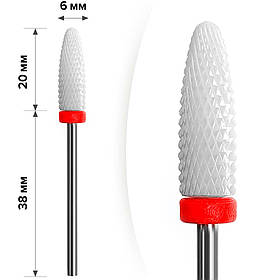 Фреза керамічна Полум'я Red 6*20 MART