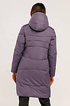 Довгий жіночий пуховик Finn Flare W19-11023F-821 бузковий S, фото 4