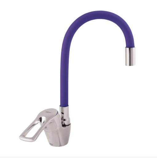 Змішувач для кухні з гнучким виливом Zerix Yub Purple, фото 1