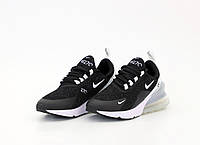 Кроссы унисекс белые Nike Air Max 270 Black White. Кроссовки мужские и женские Найк Аир Макс 270 черно-белые