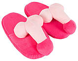 Плюшеві капці Penis Slippers Рожеві капці ПЕНІС, фото 4