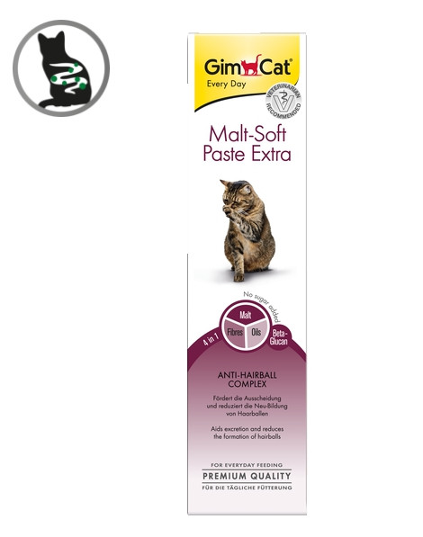 Паста для кішок GimCat Malt-Soft Extra (для виведення шерсті), 200 г