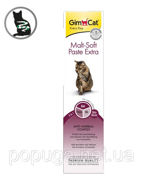 Паста для кішок GimCat Malt-Soft Extra (для виведення шерсті), 100 г