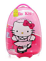 Валіза дитячий для дівчинки «Hello Kitty» Хелло Кітті на 2 колесах L 16