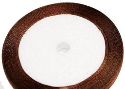 Стрічка атласна 0,6 см/23м (Коричнева)