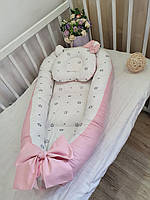 Кокон-гніздяшка + ортопедична подушка для новонароджених
