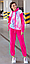 Яскравий жіночий спортивний костюм велюровий осінньо-весняний прогулянковий, колір малиновий, фіолетовий, бірюзовий, фото 6
