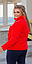 Жіноча демісезонна куртка утеплена великих розмірів 50, 52, 54, 56, сіра, рожева, синя, чорна, червона, фото 10