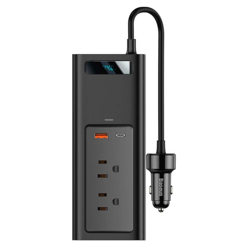 Перетворювач напруги автомобільний BASEUS CRNBQ-01 150W, USB Type-C, чорний