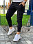 Чоловічі штани карго з кишенями модні трикотажні з манжетами, розмір S, M, L, XL, XXL, хакі, чорні, фото 2