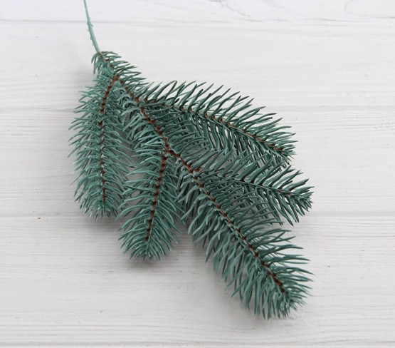 Гілочка ялини "Пухнаста (5-ка)" " сіро-зелена 10 шт.