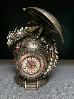 Колекційний настільний годинник Veronese Дракон Стипанк