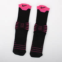 Черно-розовые носки Nike Elite Versatility DRI-FIT спортивные носки